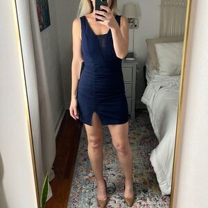 Love Nickie Lew Blue Sleeveless Dress‎ Size Medium
